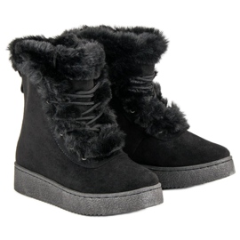 Botas cálidas de invierno negro 7