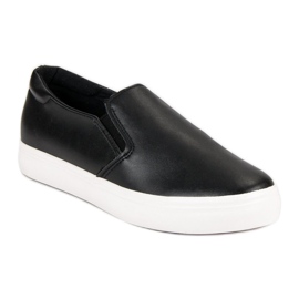 Zapatillas sin cordones negras negro 1