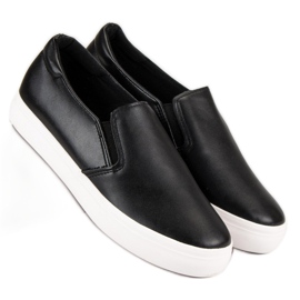 Zapatillas sin cordones negras negro 4