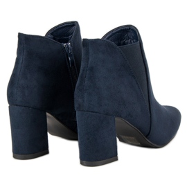 Belle Women Botines de gamuza en una barra azul 5