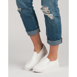Zapatillas sin cordones blancas blanco 6