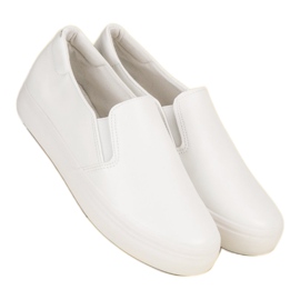 Zapatillas sin cordones blancas blanco 2