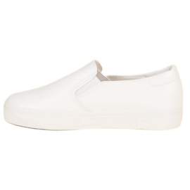 Zapatillas sin cordones blancas blanco 5