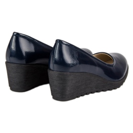 J. Star Bombas lacadas azul marino 4