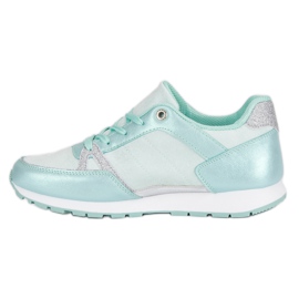 Calzado deportivo con cordones blanco gris verde 5