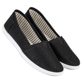 Comer Slipons cómodos negro 4