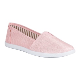 Comer Slipons cómodos rosado 3