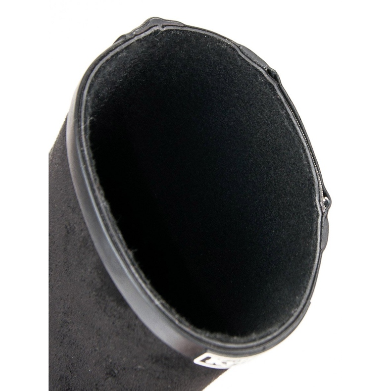 Kylie Chanclos de gamuza con cremallera decorativa negro 1