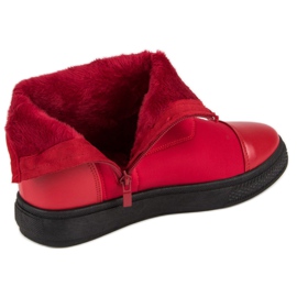 Bestelle Zapatillas altas de moda blanco rojo 7