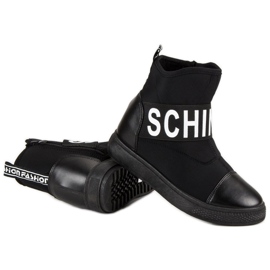 Bestelle Zapatillas altas de moda blanco negro 8