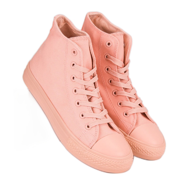 Zapatillas altas rosa 2