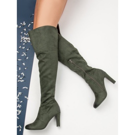 Botas de tacón VINCEZA verde 2 Botas de tacón VINCEZA verde 2