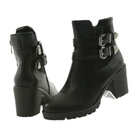 Botas de madera con hebillas Filippo 517 negro 5 Botas de madera con hebillas Filippo 517 negro 5