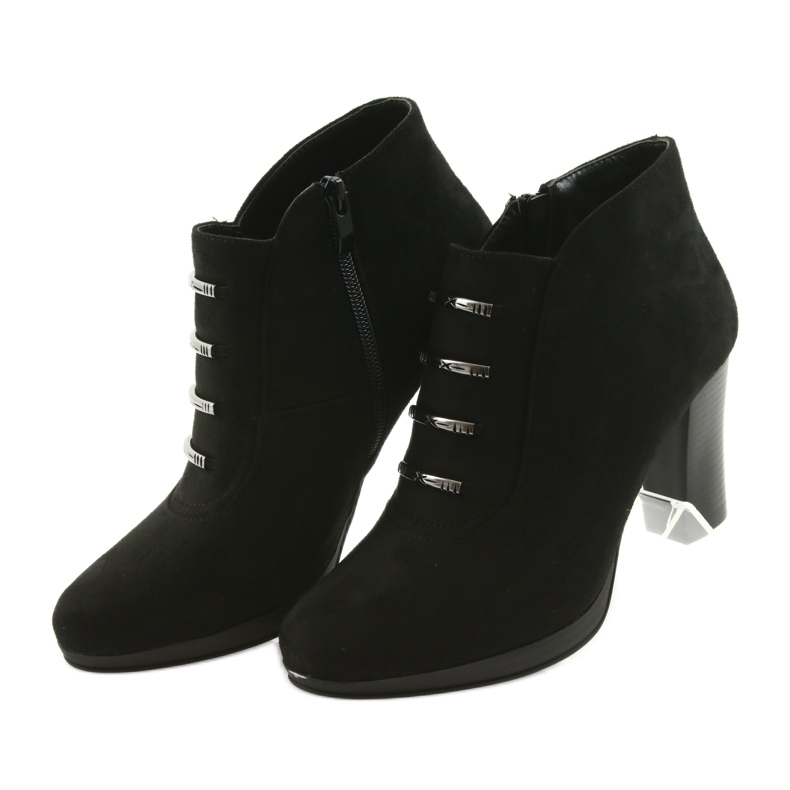 M.Daszyński Botas de gamuza Daszyński en el poste negro 3