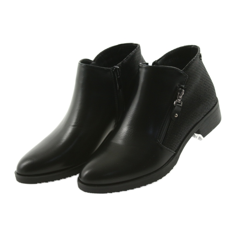 M.Daszyński Botas negras Jodhpur cortas negro 4
