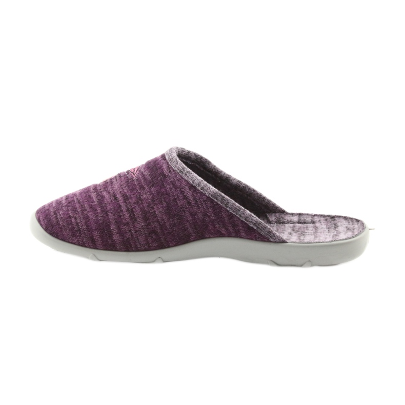 Zapatillas mujer befado 235d152 pantuflas púrpura 2