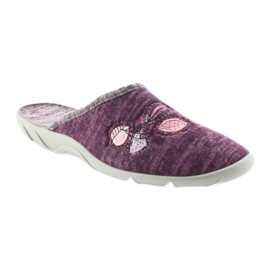 Zapatillas mujer befado 235d152 pantuflas púrpura 1