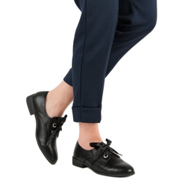 Tina&Co Zapatos brogues atados negro 2