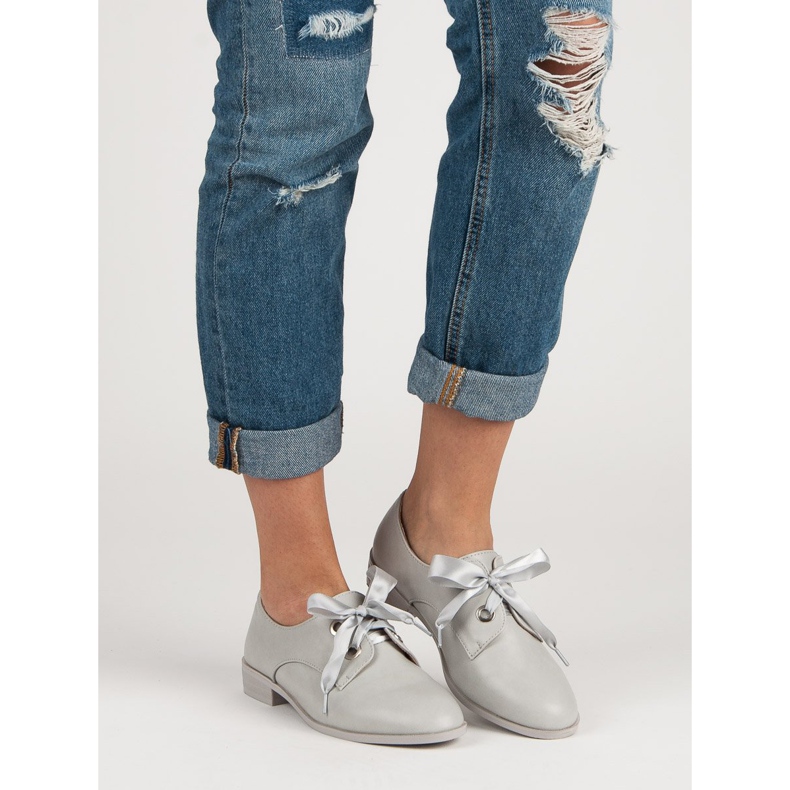 Tina&Co Zapatos brogues atados gris 2