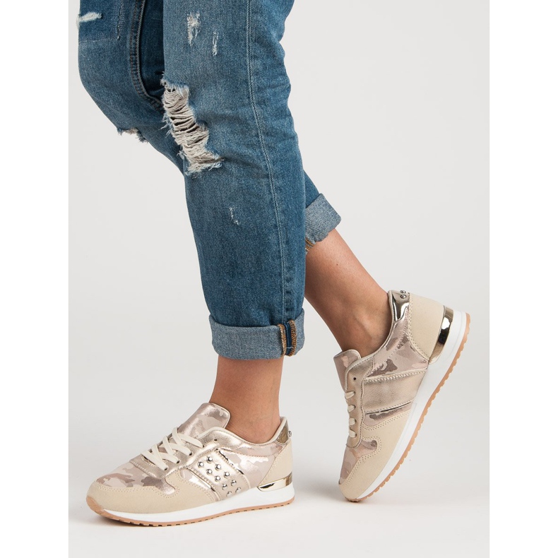 Calzado deportivo de moda amarillo rosado 2 Calzado deportivo de moda amarillo rosado 2