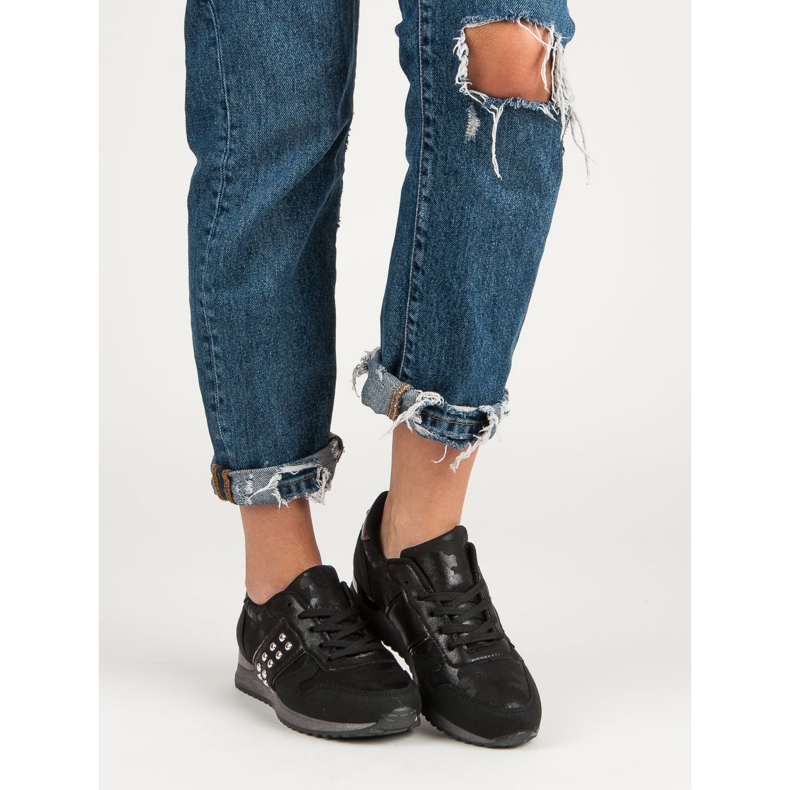 Calzado deportivo de moda negro gris 2