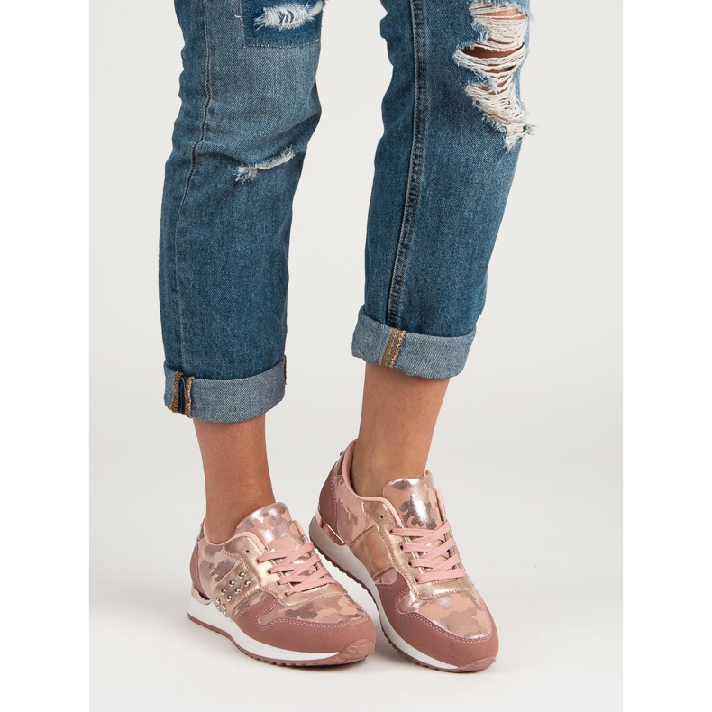 Calzado deportivo de moda amarillo rosado 2 Calzado deportivo de moda amarillo rosado 2