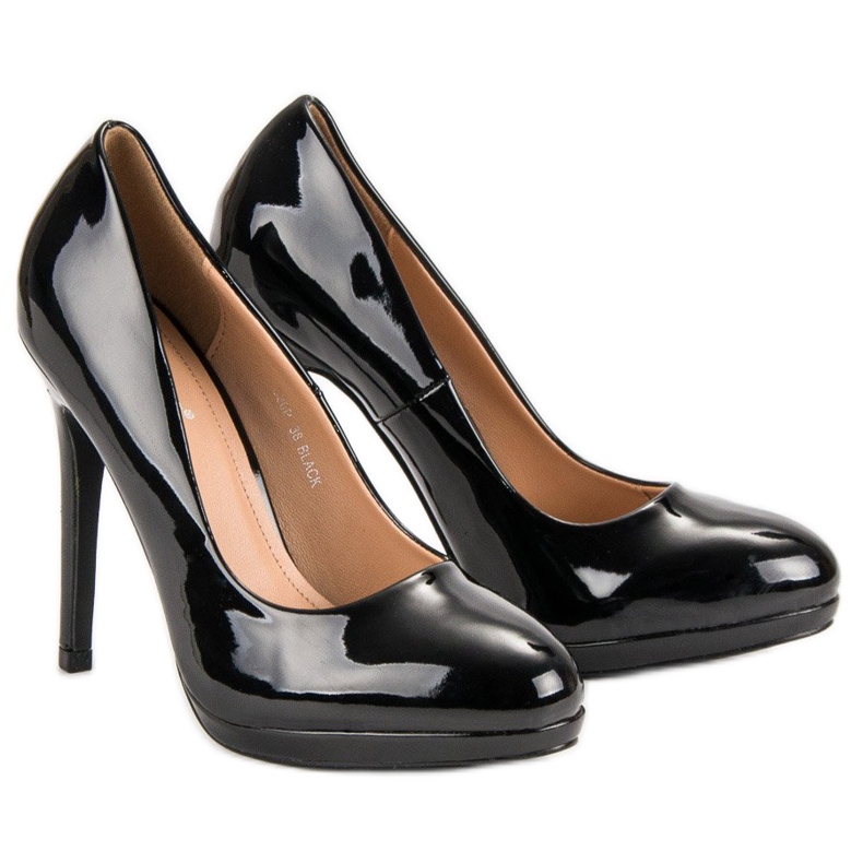 Seastar Sexy tacones lacados negro 1