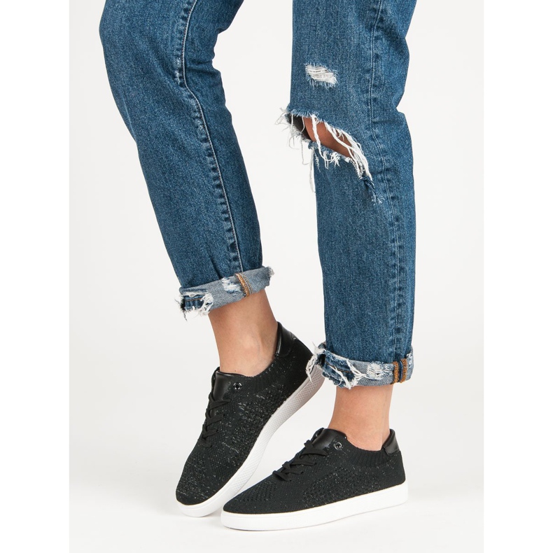 Calzado deportivo cómodo negro 2