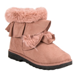 Seastar Botas de polvo con volante rosa 1