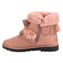 Seastar Botas de polvo con volante rosado 2