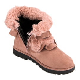 Seastar Botas de polvo con volante rosado 5