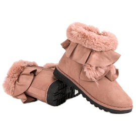 Seastar Botas de polvo con volante rosado 6