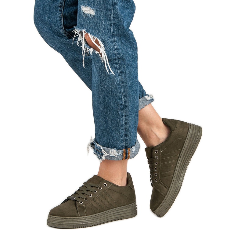 Zapatillas en la plataforma MCKEYLOR verde 2