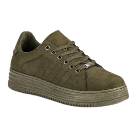 Zapatillas en la plataforma MCKEYLOR verde 3