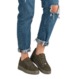 Zapatillas en la plataforma MCKEYLOR verde 1 Zapatillas en la plataforma MCKEYLOR verde 1