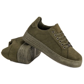 Zapatillas en la plataforma MCKEYLOR verde 5