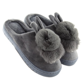 Zapatillas gris conejitos gris MA01 Gris 1