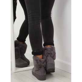 Gris Botas de nieve gris mujer LV58 Gris 4