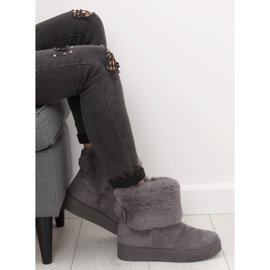 Gris Botas de nieve gris mujer LV58 Gris 3