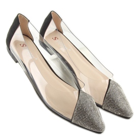 Bailarinas transparentes negras LT111P Black negro 1 Bailarinas transparentes negras LT111P Black negro 1