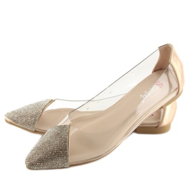 Bailarinas rosas transparentes LT111P Champagne 2