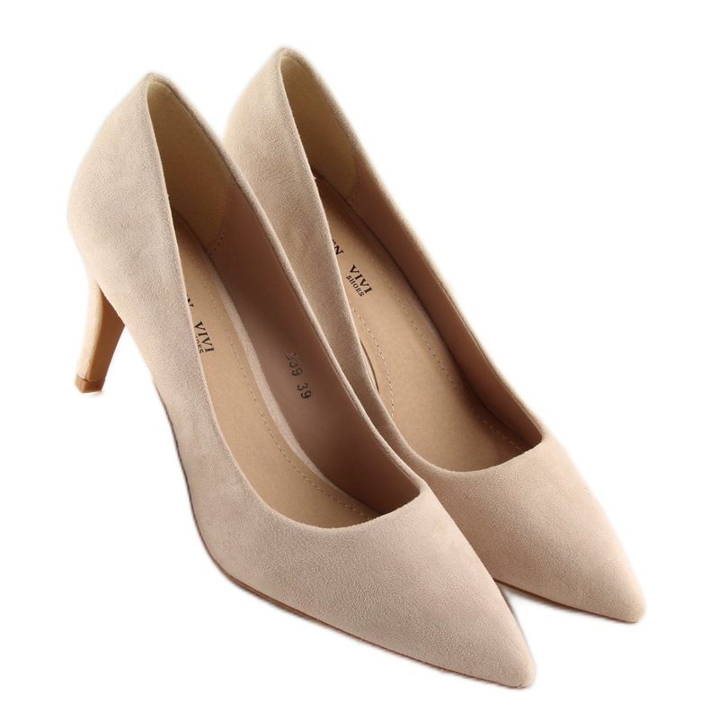 Zapatos de salón con alfiler 539 Beige 1