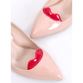 Tacones originales con labios 5801-35es-1 Rosa beige 2