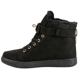 Zapatillas altas de ante negro 3