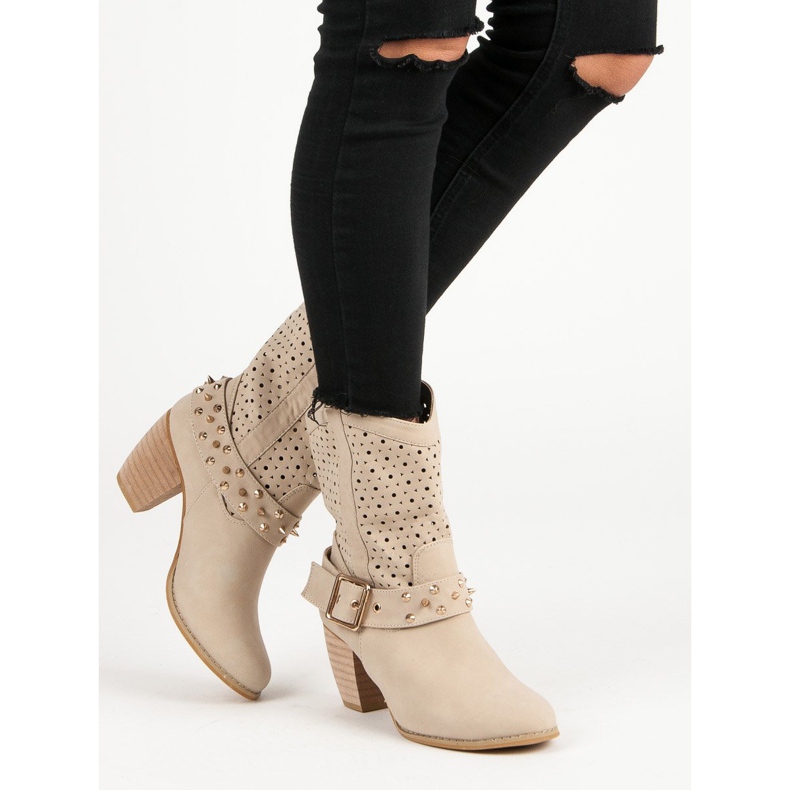 Mazzoni Botas caladas marrón 1