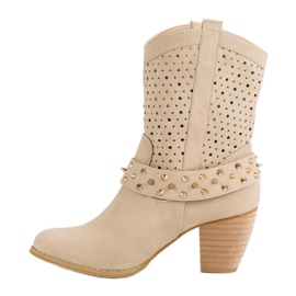 Mazzoni Botas caladas marrón 3