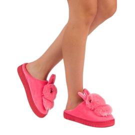 Pantuflas calientes rosado 2