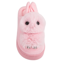 Pantuflas calientes rosa 2