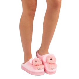 Pantuflas cómodas rosa 1