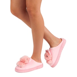 Pantuflas cómodas rosa 2